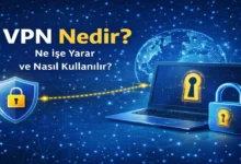 VPN nedir ve ne işe yarar konusunu anlatan internet güvenliği görseli